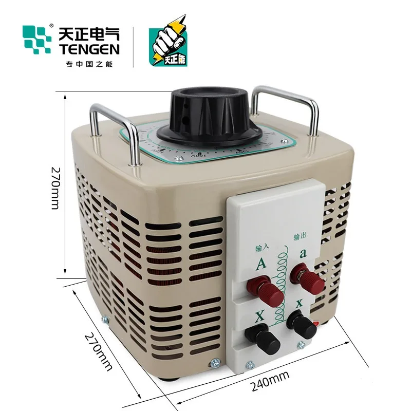

Tianzheng Electric TDGC2-5kva single-phase voltage regulator 5000w self-coupling 0-250/300 voltage regulator transformer 220v