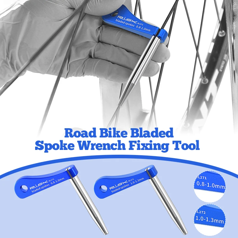 Bicycle Spokes Fixer Road Bike Bladed Spoke Wrench Fixing Tool Flat Spoke Fix Repair Tool for Cycling Repairing Tools 1pc