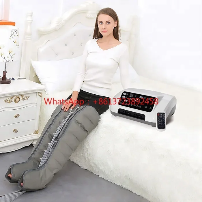 8 chamber Portable Air pressure air compression massage Dynamic pressotherapy device