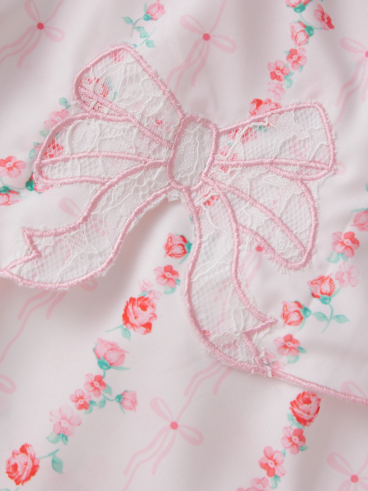 Vestido camisola sin mangas con estampado floral para mujer, escote cuadrado ahumado y detalle de hombros con lazo, silueta de corte A con corto