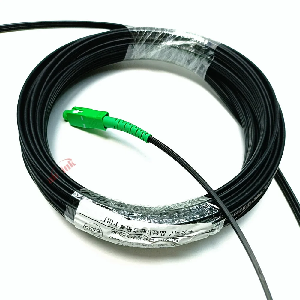 Fiber Optic Wire To APC SC Optical Single-Mode 1-Core Outdoor Extension Cable Simplex Patch Cord 10M/20M/30M/40M/50M