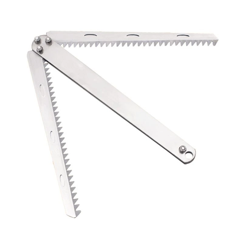 Stainless Steel Folding Weed for Razor Aquatic Plants Cutter Remove Water Plants Serrated Fishing Tool