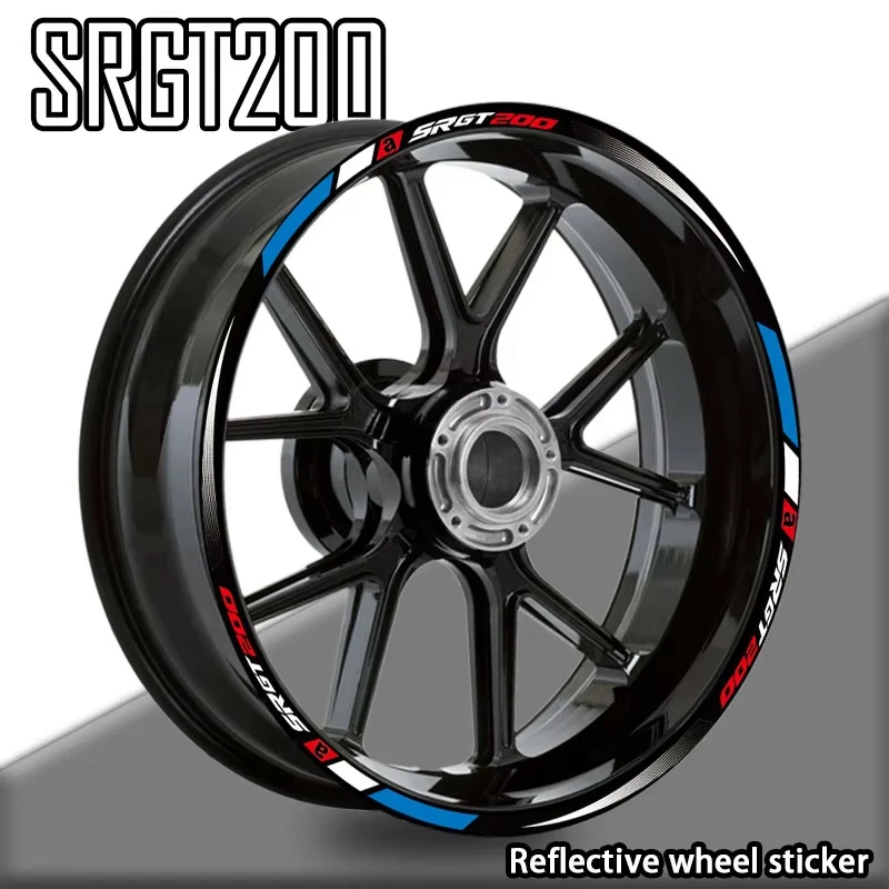 

For SRGT200 sr200gt Reflective Motorcycle Accessories Wheel Sticker Inside of Hub Decals Rim Stripe Tape