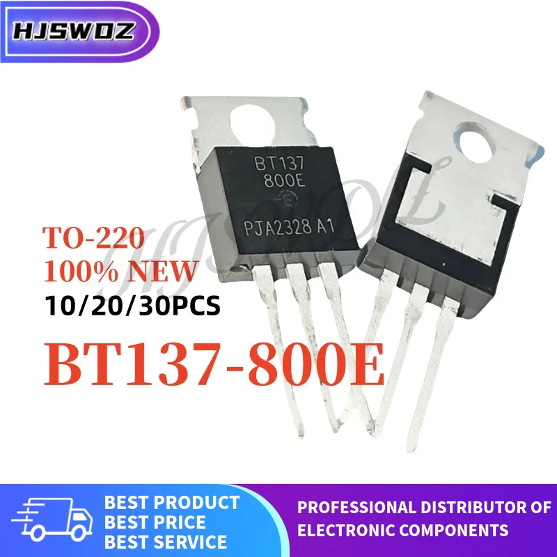 10/20/30PCS BT137-800E BT 137800   E BT137 800E TO-220 800V 8A 트라이악 레일 트라이악 새 제품 재고 있음