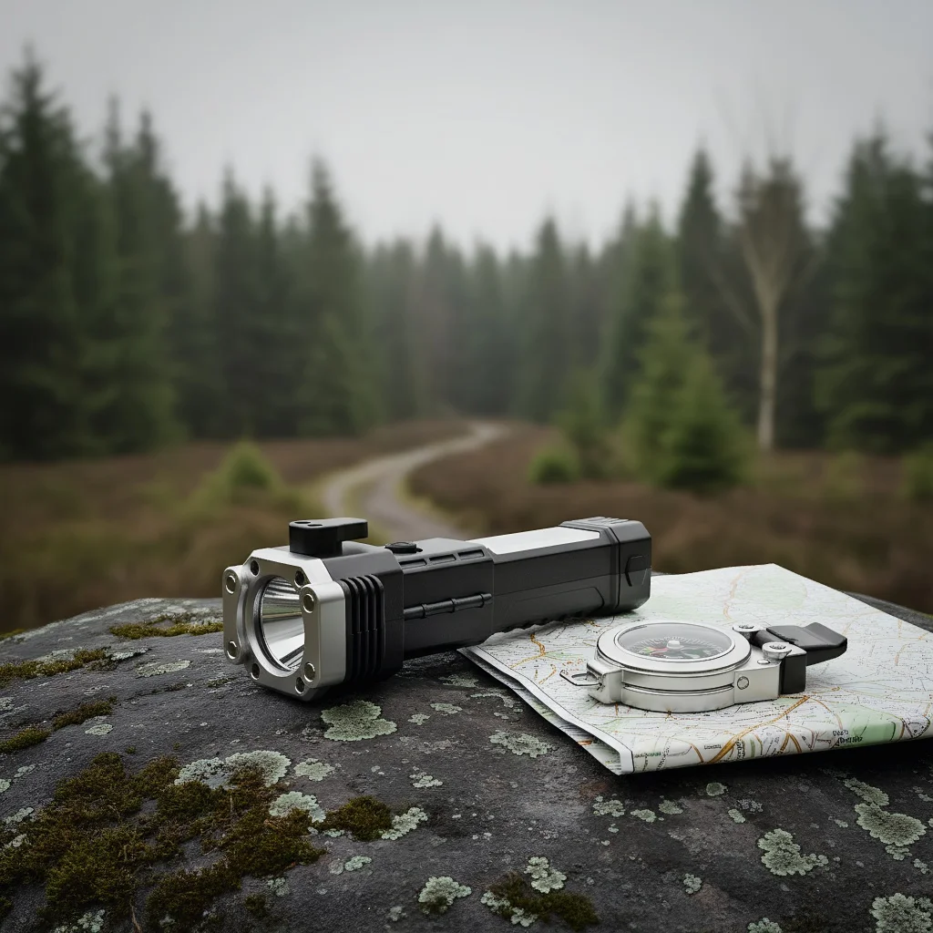 

Super Bright Rechargeable LED Flashlight - Car Safety Hammer with Window Breaker