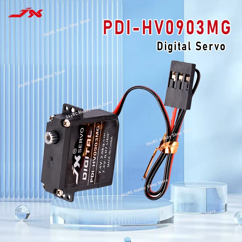 

Сервопривод JX PDI-HV0903MG 2.6кг с металлическим редуктором, цифровой, для радиоуправляемых планеров, пластиковый корпус