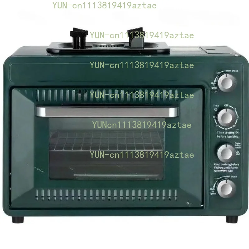 Border Outdoor Portable Gas Oven, Field Camping, Integrated Casserole, 25-30L Oven