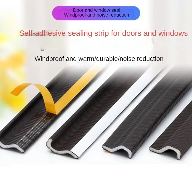 Soundproof Foam Sealing Strip S Type for Casement Window Noise Reductian Foam Weather Stripping Door Seal Gap Filler Artifact