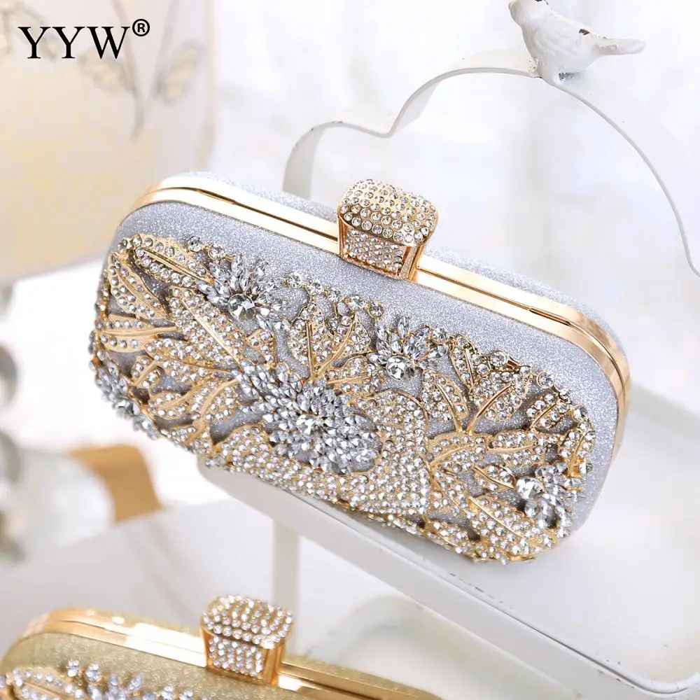 Womens Sparkly Rhinestone Sequin Glitter Bag Evening Clutch Luxury Handbag Elegant Shoulder Bags Purse For Wedding Party Prom