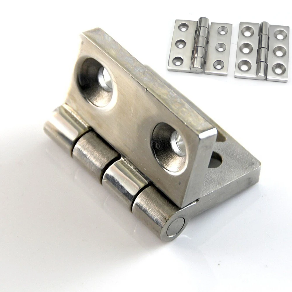1Pcs 304 Stainless Steel Heavy-Duty Butt Hinges Cabinet Door Hinges Aluminium Box Backflap Shed Door Hinges Furniture Hardware