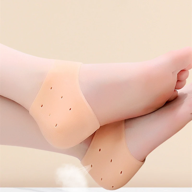 Heel Protective Cover Heel Dry Cracked Socks Foot Crack Prevention Tool Heel Crack Prevention Patch Silicone Foot Protection