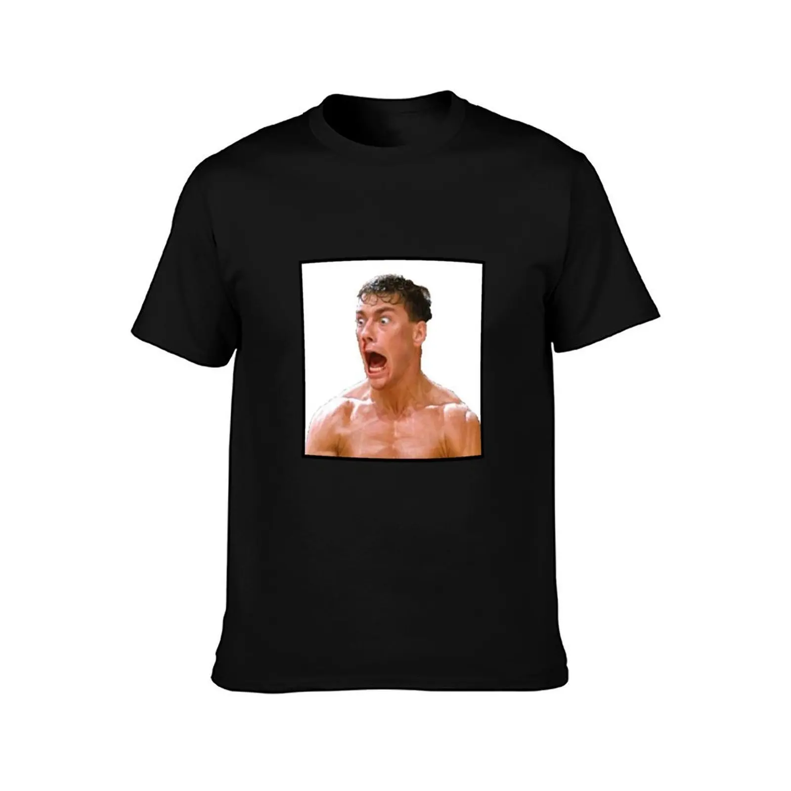 Jean Claude Van Damme 3 T-Shirt, Summer Casual Cotton Tee, Oversized Streetwear Tops, Vintage Graphic Print, Unisex Men Women