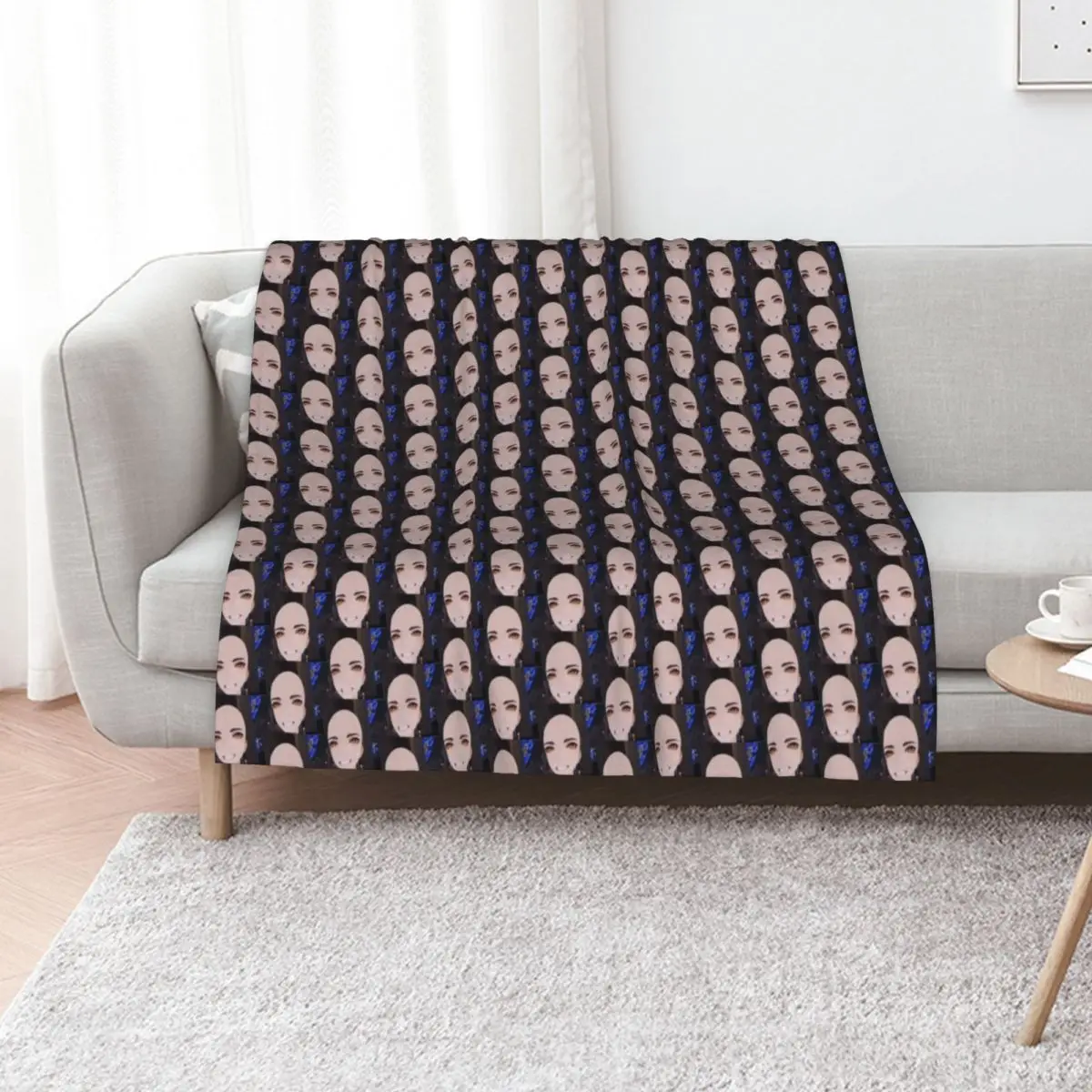 cursed bald zhongli Throw Blanket For Baby Softest Picnic Stuffeds Decorative Throw Polar Blankets