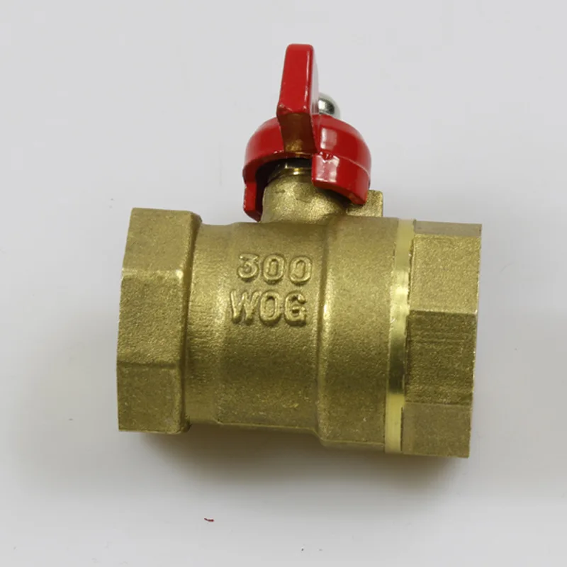 216 copper ball valve double wire (inside and outside the wire) ball valve 4 points -2 inch inner teeth deduction copper valve