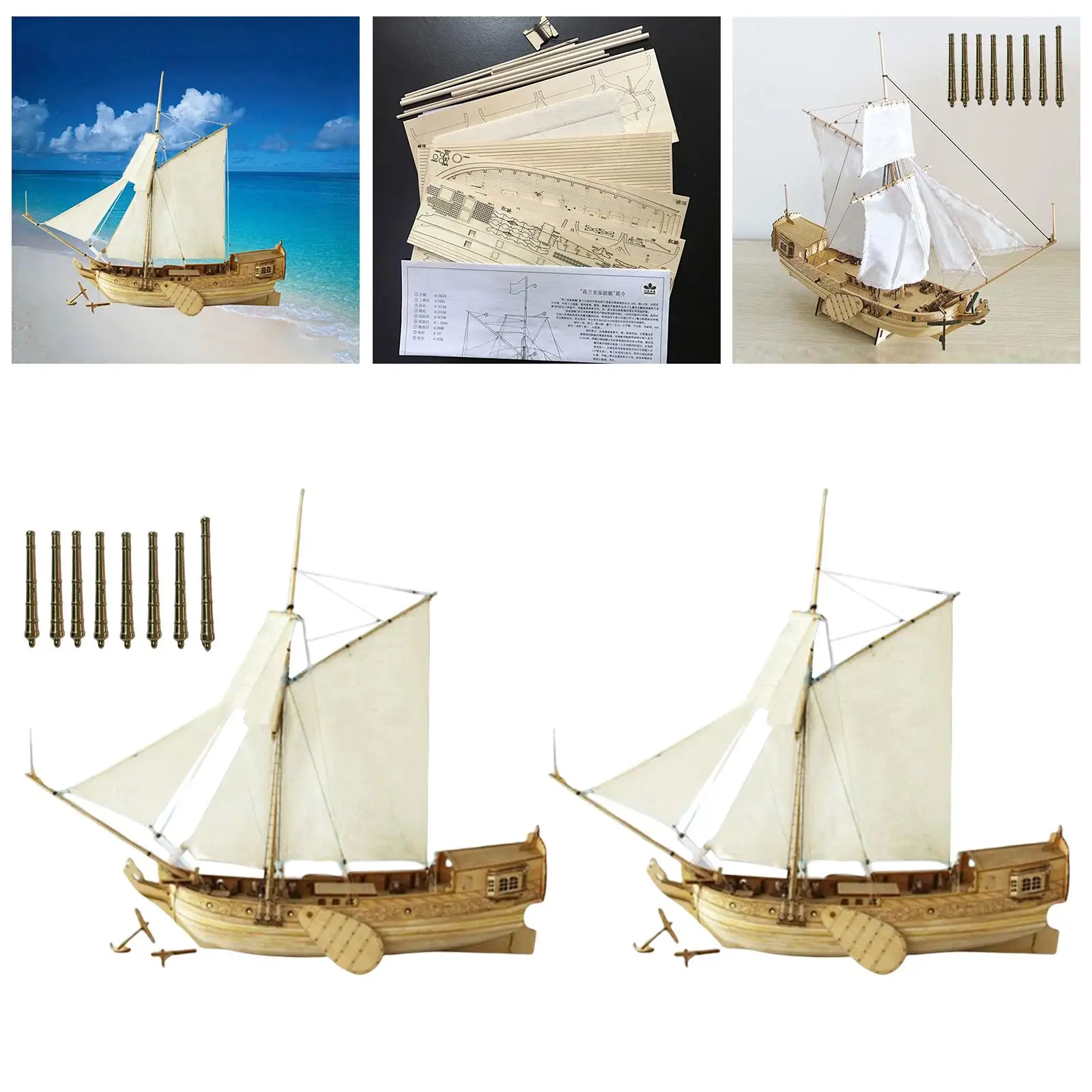 Modelo de Barco a Vela para Crianças e Adultos Artesanato DIY, Kits De Construção, Presentes