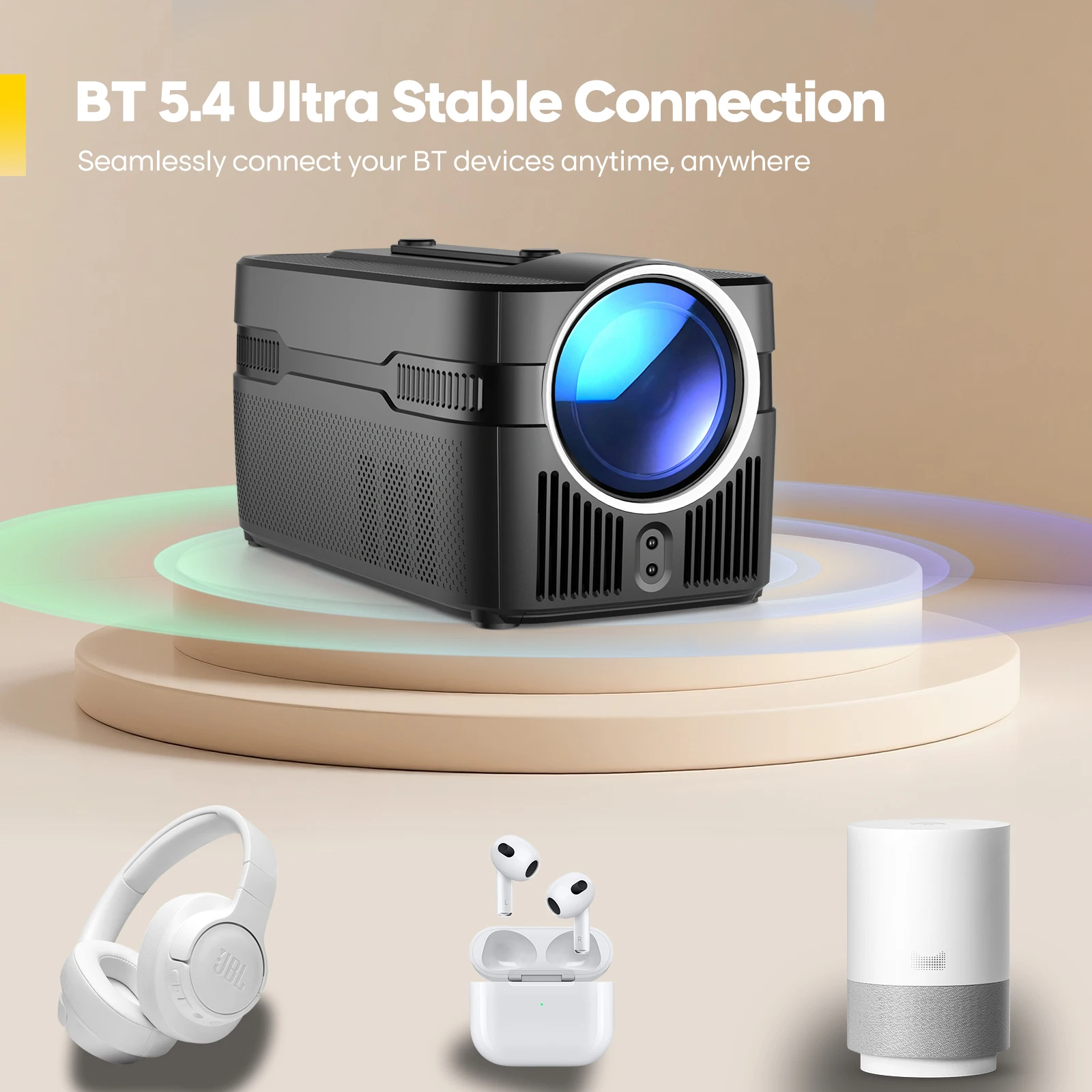Magcubic HY450C  4K 1080P Smar - Mini Projector Portable 评论和价格