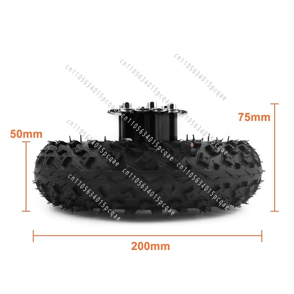 700W Kit Dual Motor Chain Drive Electric Cart Easily Carry 300kg 8-inch Electric Cart