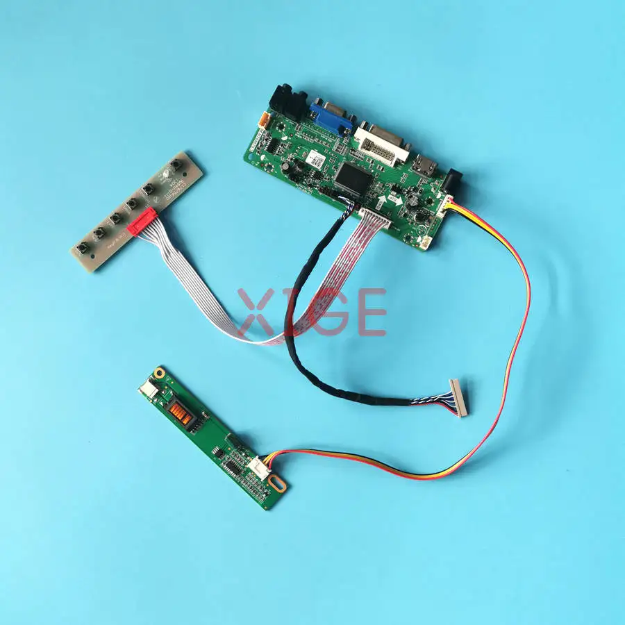 For LTN121XA LTN121XJ LTN121XU LTN121X1 LCD Monitor Drive Controller Board Kit 1024*768 HDMI+DVI+VGA 1-CCFL 1024x768 20 Pin LVDS