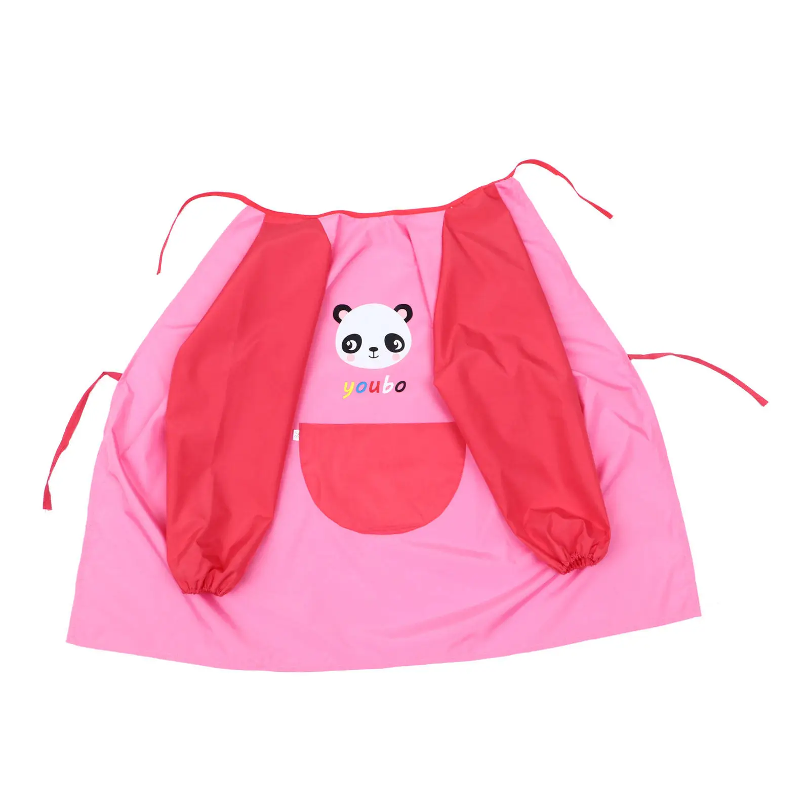1pcs-waterproof-apron-for-baby-high-density-woven-material-breathable-soft-fabric-adjustable-strap-pocket-design-feeding-dining