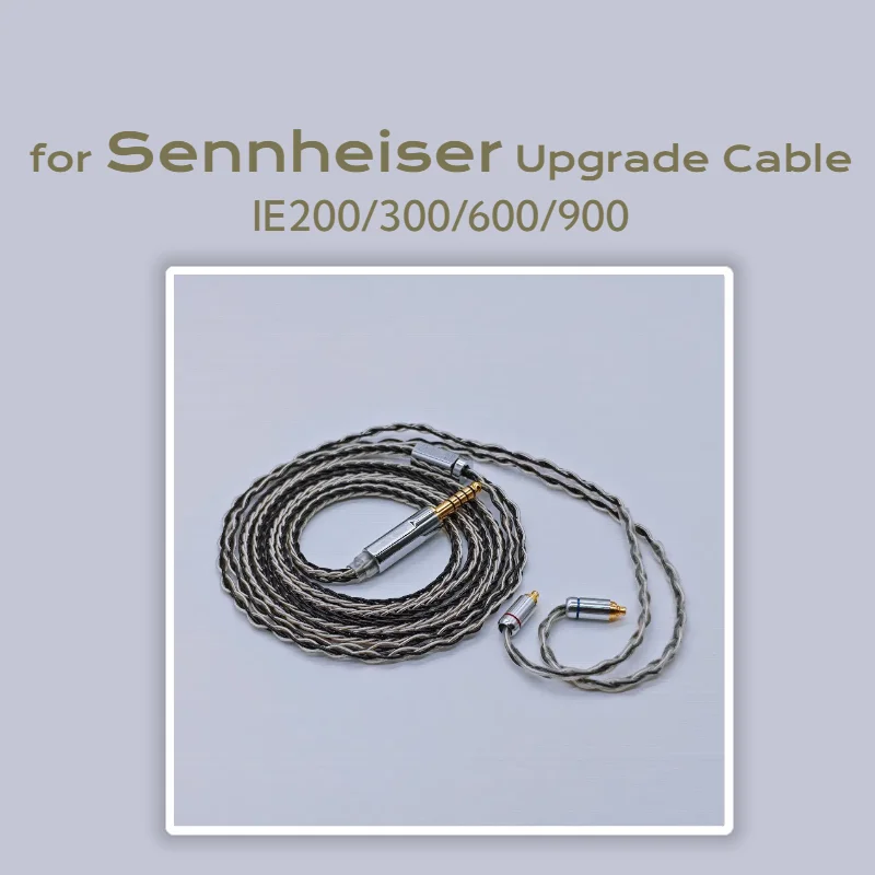 8-cores Upgraded MMCX Cable for Sennheiser IE200/300/600/900 Headphones with 4.4/2.5mm Balanced Connectors