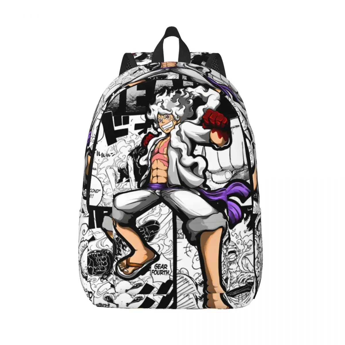 Casual Gear 5 Nika Luffy Children\'s Bags Journey Sturdy Shoulder Luffy Gear 5 Nika High School Students Children\'s Bags Gift