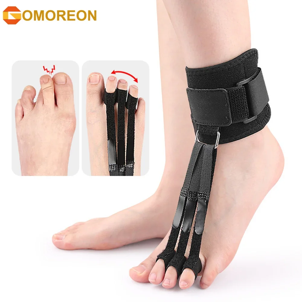 

Toe Straightener and Corrector - Toe Splint for Women Men with Toe Straps, Compression Foot Wrap, Straighteners for Curled Toes