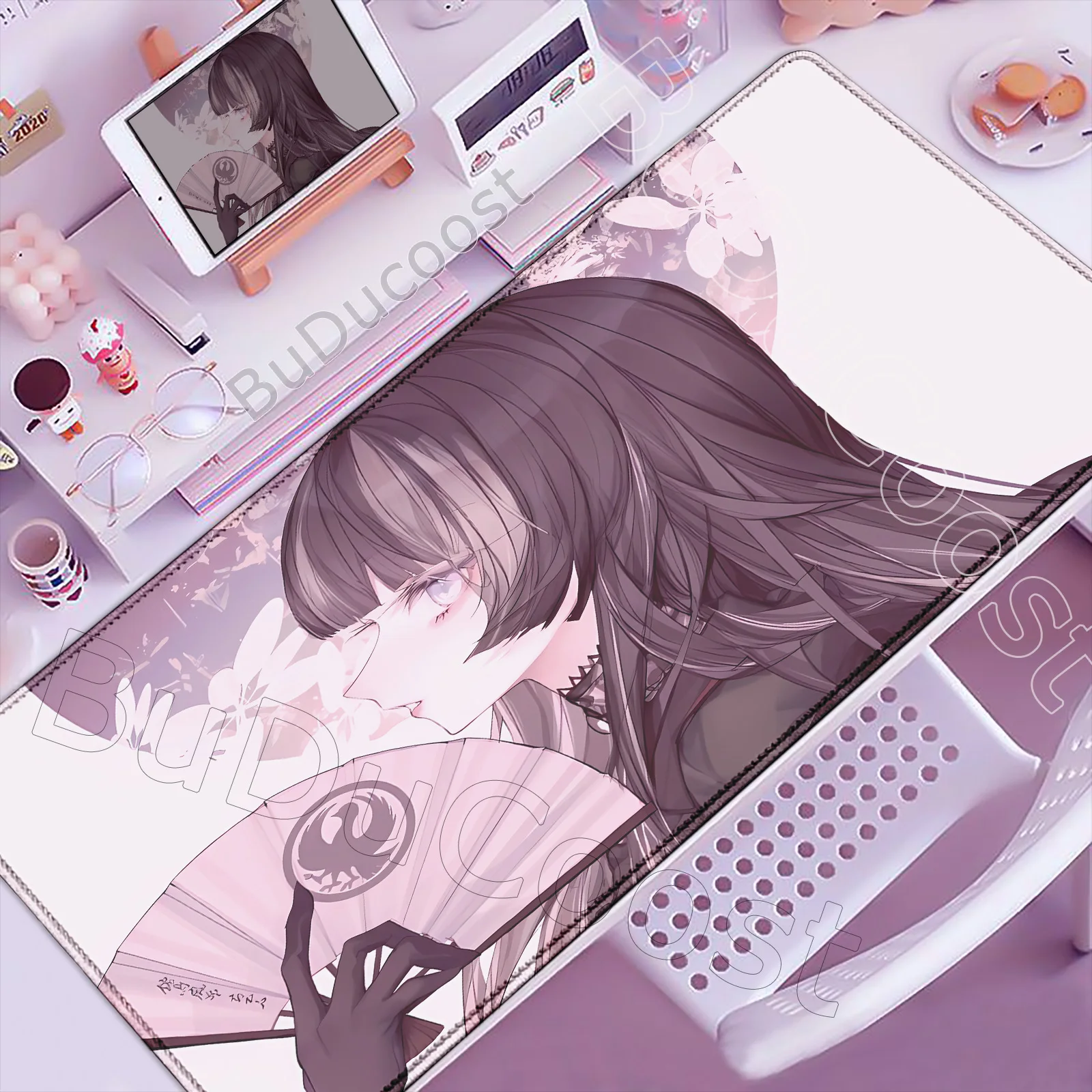 

New Anime Girl Juufuutei Raden Mouse Pad Non-slip Desk Mat with Pad Gaming Accessories Prime Gaming XXL Keyboard Pad Padding Mat