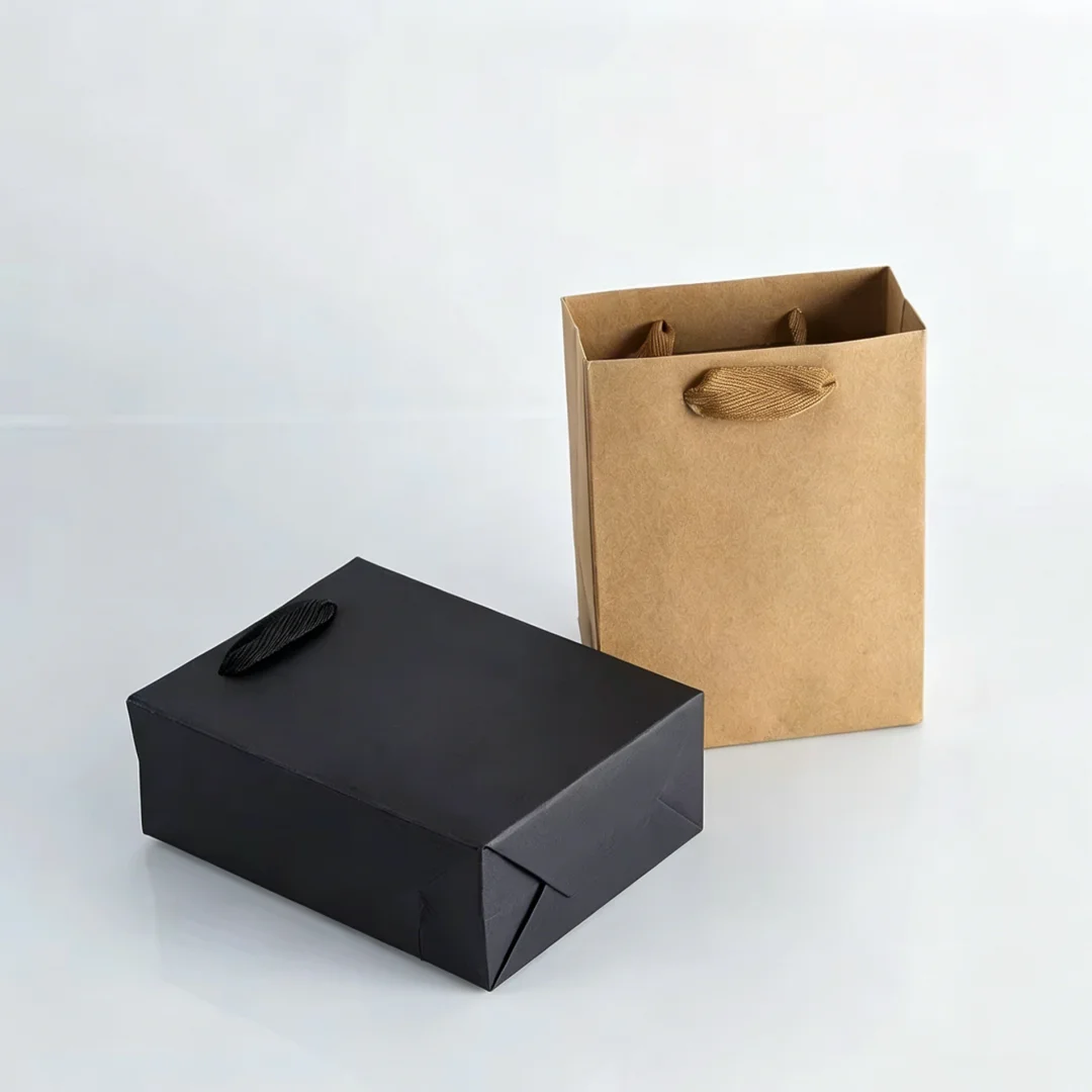 24Pcs Jewelry Packaging Paper Bags With Handle Gift Organizer Handbag for Cosmetics Candies  Favors and Small Gifts Daily Use