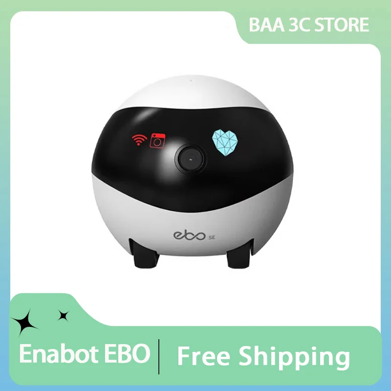 Enabot EBO AIR/EBO SE Intelligent Robot Wireless Camera Robot Remote Monitoring Pet Companion Custom Robot Realtime Control Home