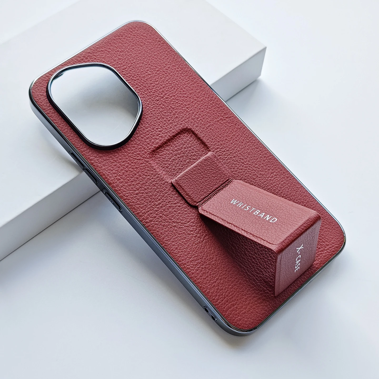 

Electroplating border luxury PU leather phone case for Huawei Honor 400 folding bumper protective cover