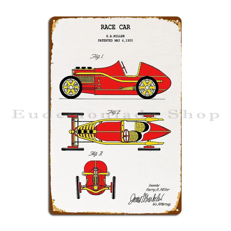 Race Car Metal Plaque Poster Create Living Room Pub Designer Club Tin Sign Poster