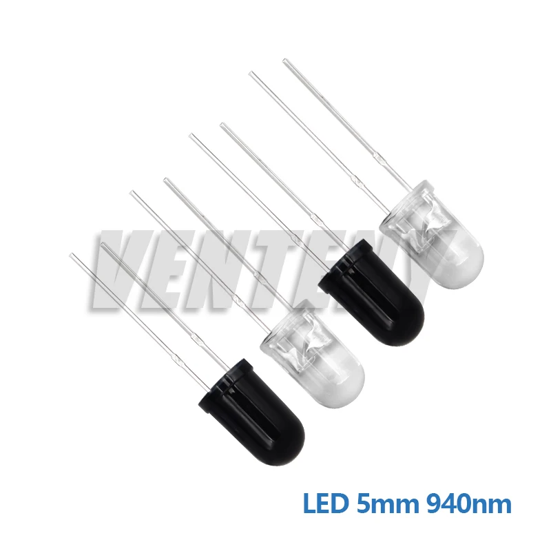 10pairs 3mm 5mm 940nm LEDs F3 F5 Diodes Infrared Emitter and IR Receiver Diode F3 F5 Diodes for Arduino DIY