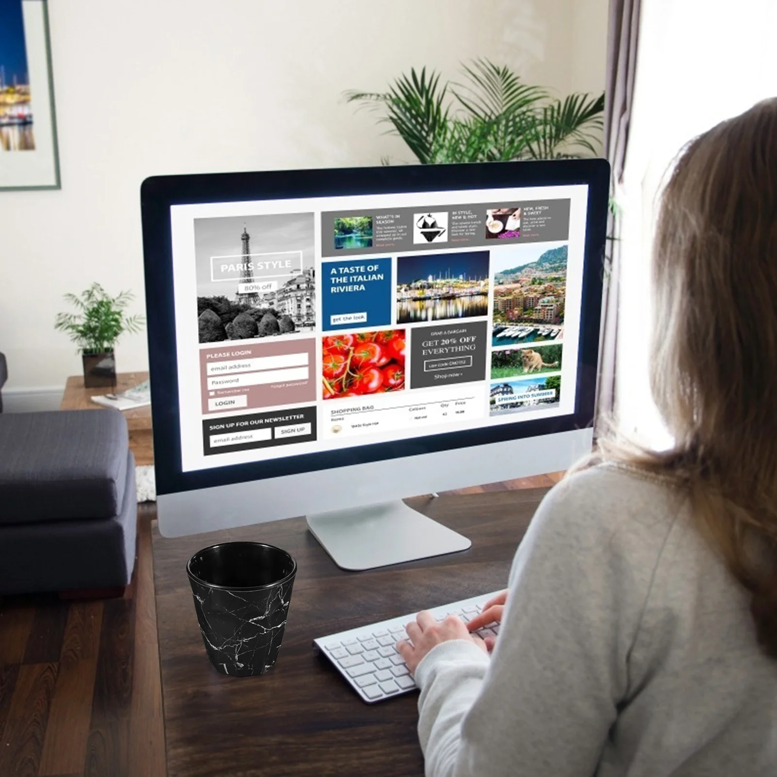 

1Pcs Simple Marble Coffee Mug Perfect Christmas Gift for Family Friends Marble Coffee Cup Drinks Mug Water Cup