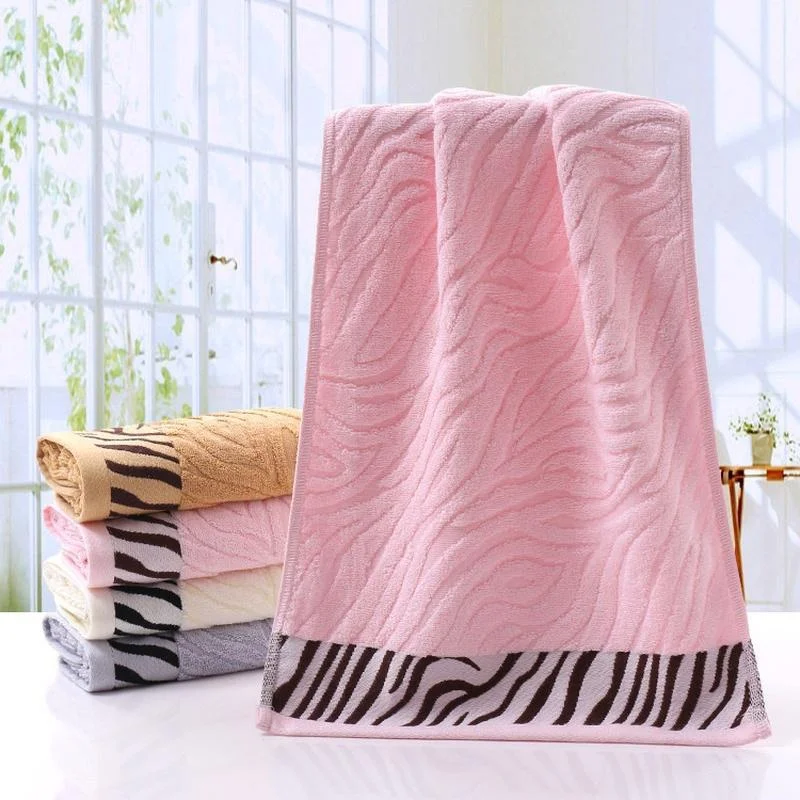 Cotton Embroidered Tiger Pattern Bamboo Fiber Bath Towel Soft and Comfortable Towel Super Absorbent Hand Towel  ,
