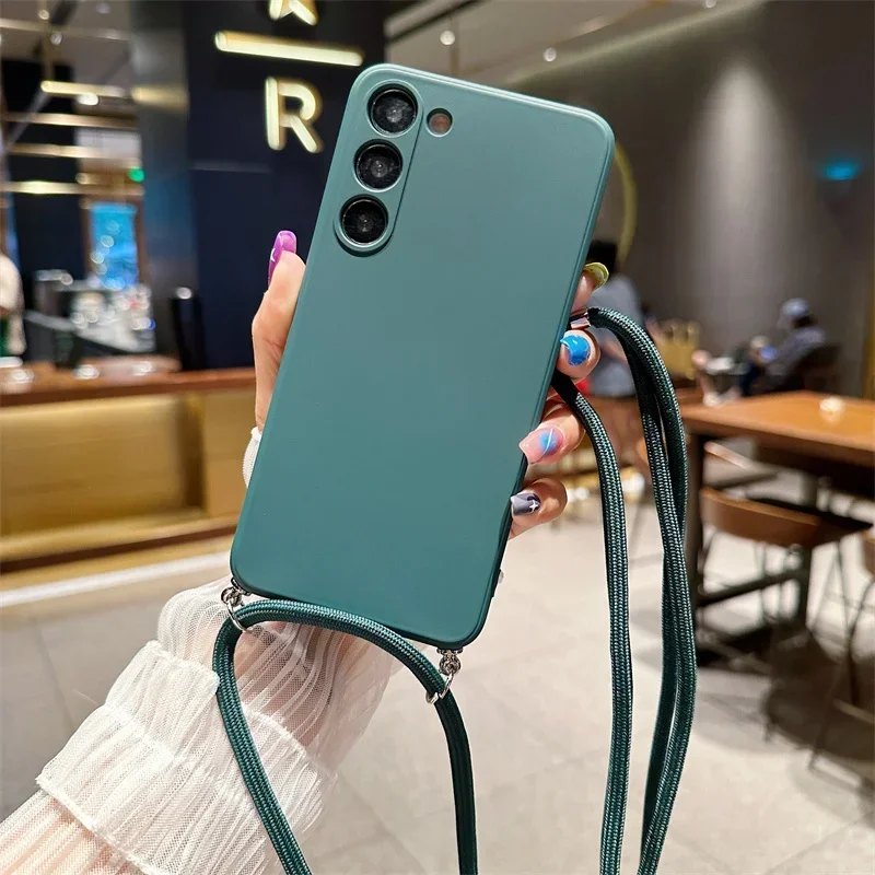 Crossbody Lanyard Case For Samsung Galaxy A55 A35 A25 A15 A05 A05S A54 A14 A34 A24 A04E A04 A13 A33 A53 A23 A03 A03S Soft Cover