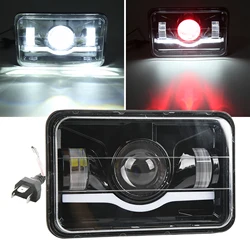 High Low Beam Truck Front Square LED Headlight with High Low Beam DRL Replacement for Cherokee Limited Sport Utility 2015