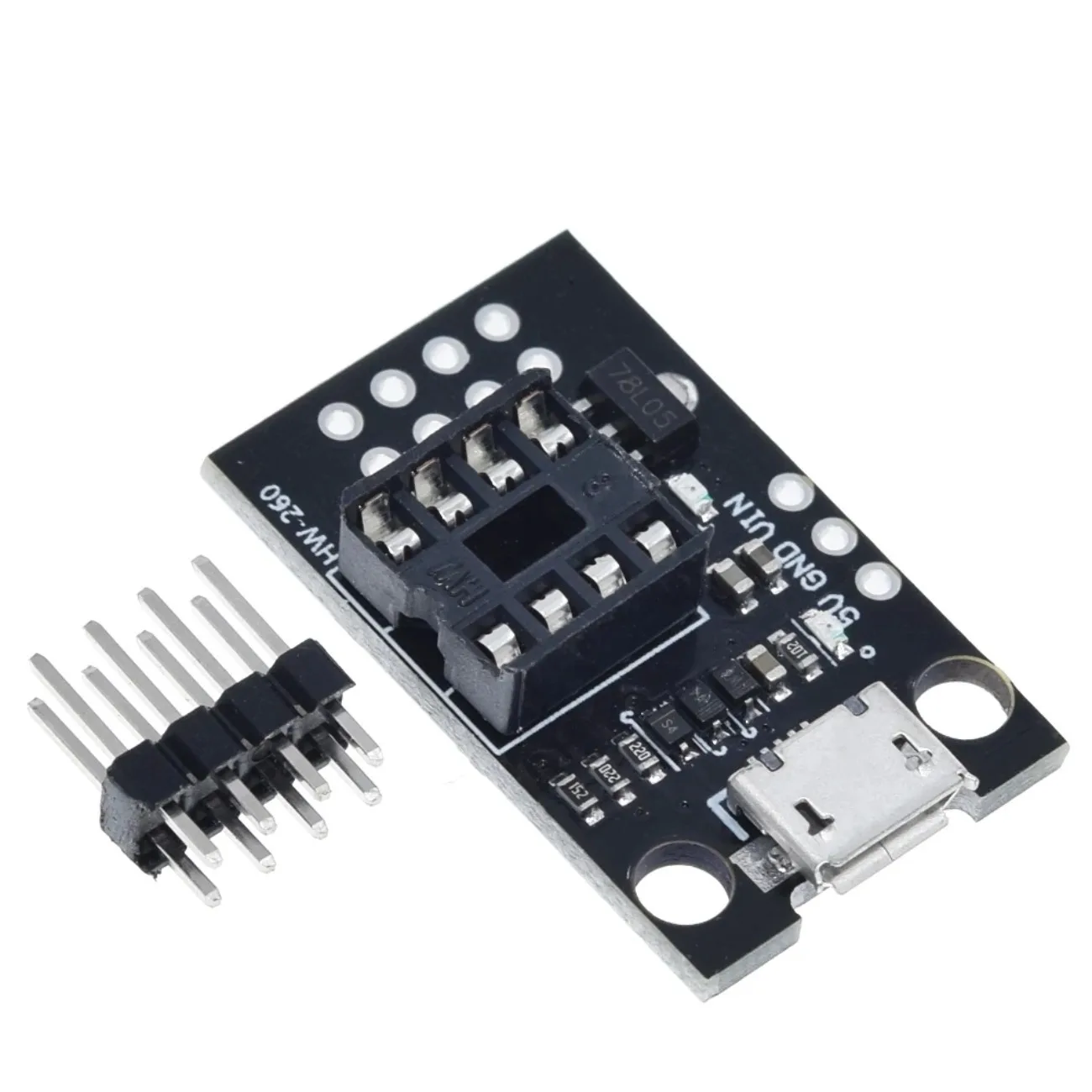 Pluggable Programming Board for ATtiny85 - Also Works for ATtiny13A, ATtiny25 & ATtiny45 Development