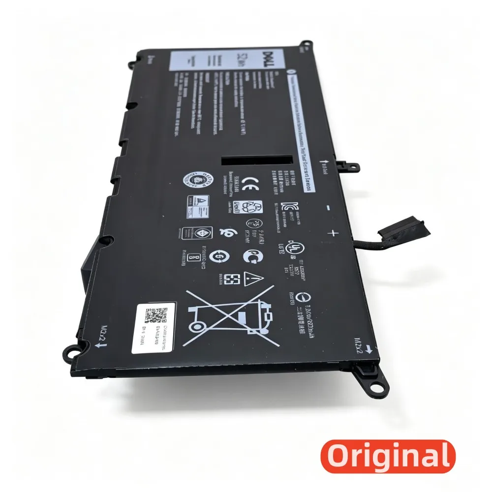 

100%Original 6500mAh 8.85V for DELL Inspiron DXGH8 HK6N5 XPS13 9305 5390 5391 7390 7391 7490 9370 9380 Laptop Battery