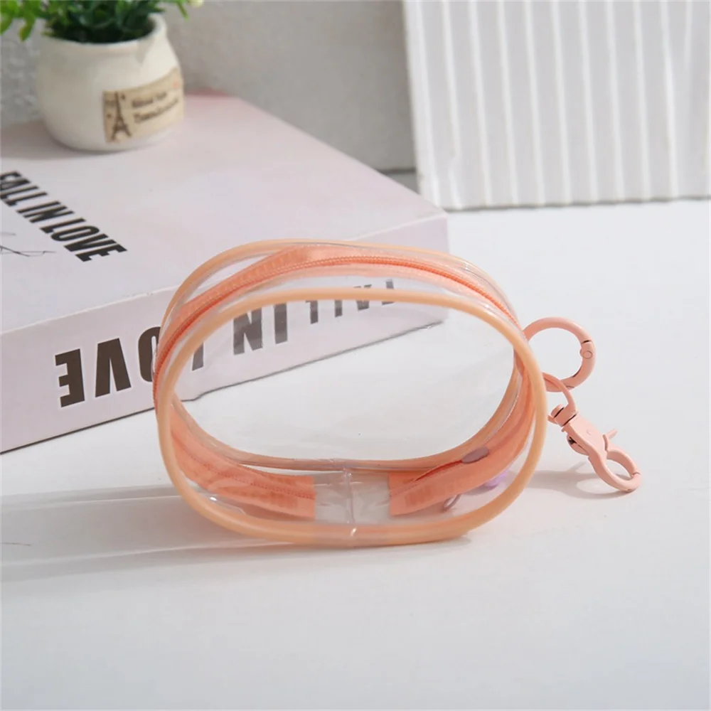 Storage Bag Small Square/Round Clear Lightweight Multipurpose Compact Case Dustproof Charger Protector Pouch Zipper Gift Bags