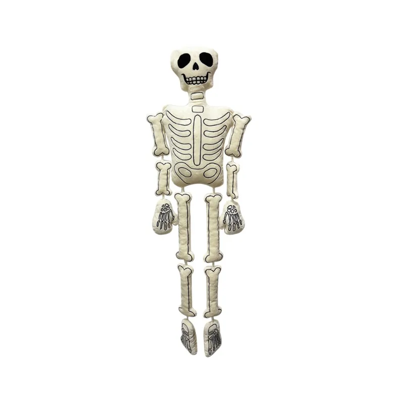 Halloween Skeleton Plush Doll White Bones Stuffed Skull Soft Toy Festival Decoration Spooky Gift for Man Adults view 6