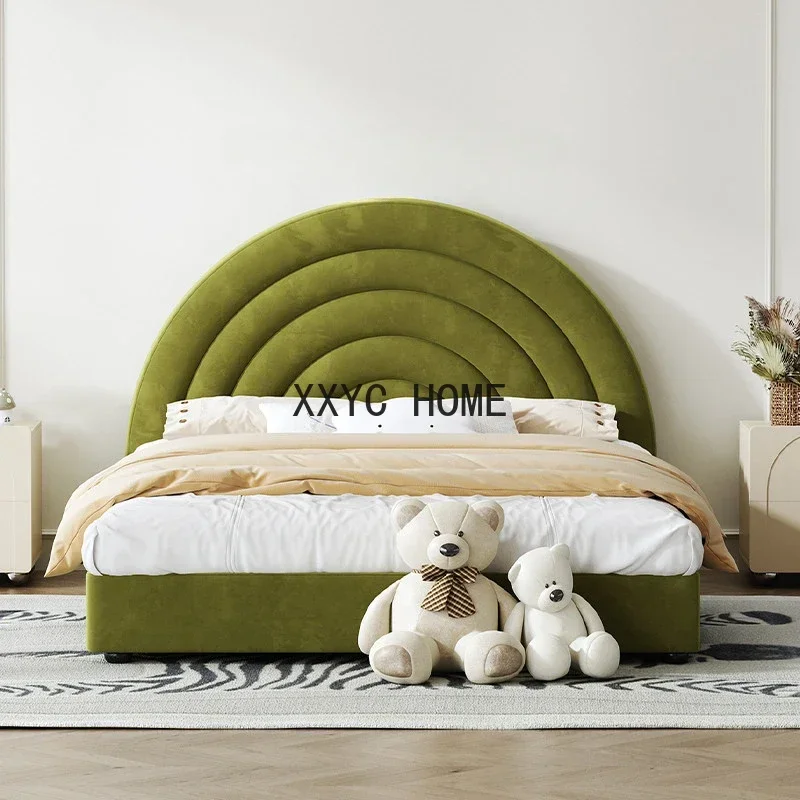 

Luxury Double Children Beds Design Princess Floor Modern Children Beds Loft Solid Wood Mueble Infantil Bedroom Furniture SR50CB