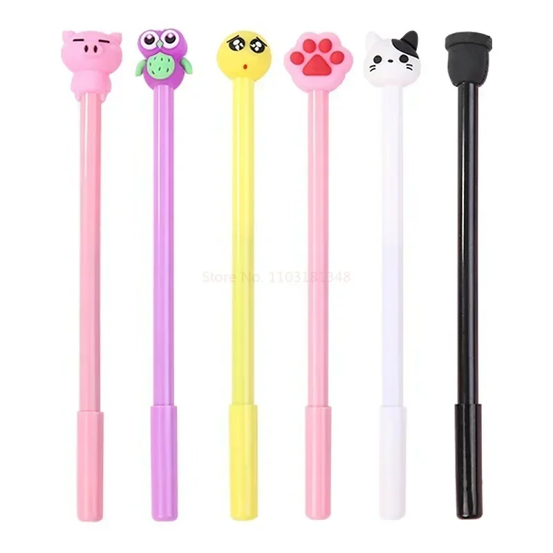 Cartoon Anime Peripheral Neutral Pen Gel Pen 0.5/38mm Ink Pen Gift School Award Student Gift Funny Girl Pen Random10/20/50/100pc