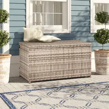 

# New Arrival High Quality Rattan Storage Box, Weatherproof Outdoor & Porch Decor For Patio Garden Balcony