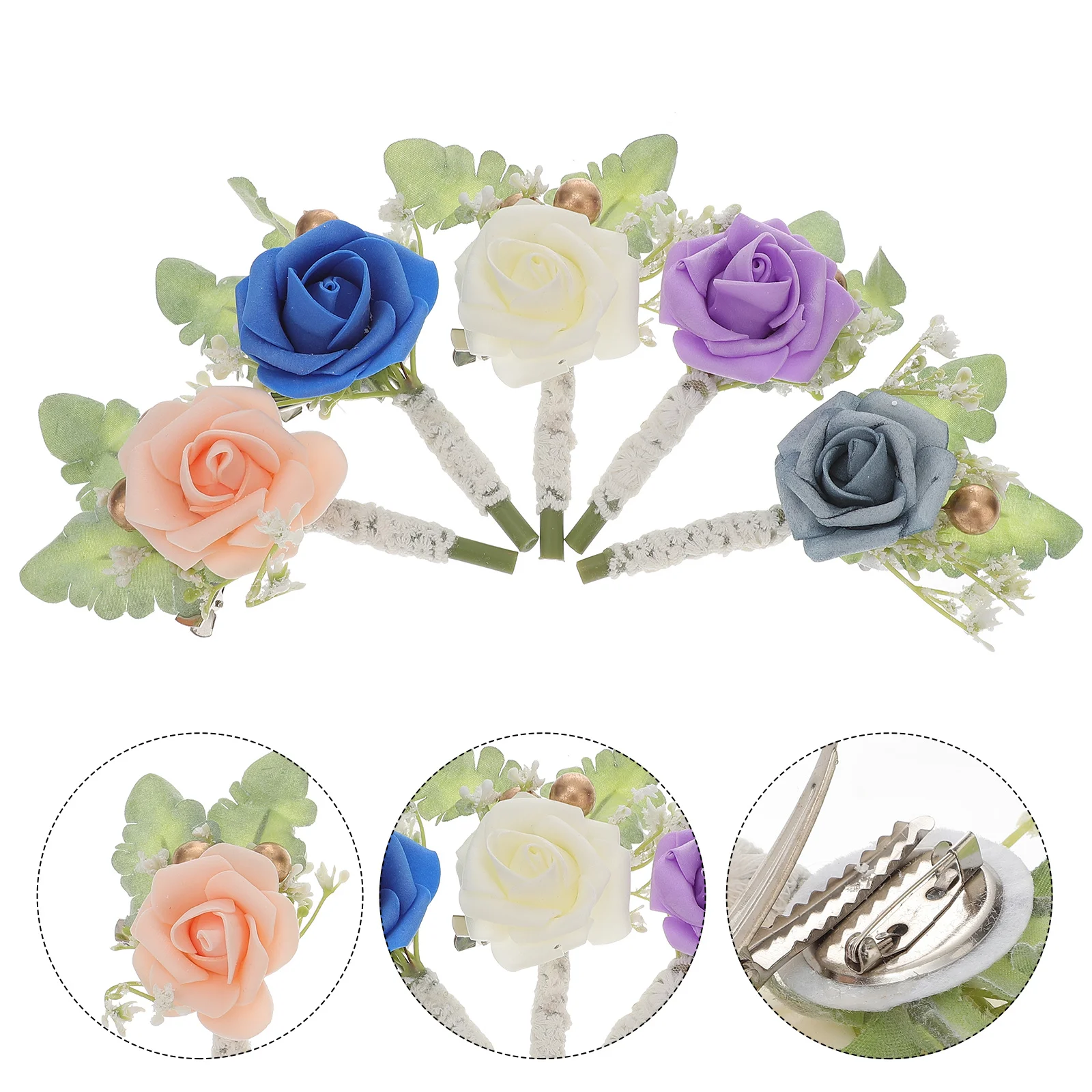 5 قطعة إكسسوارات الزفاف العروة الزفاف زي أنيق ديكور للعروس والعريس الوجود المبهر يجب أن يكون يومًا كبيرًا