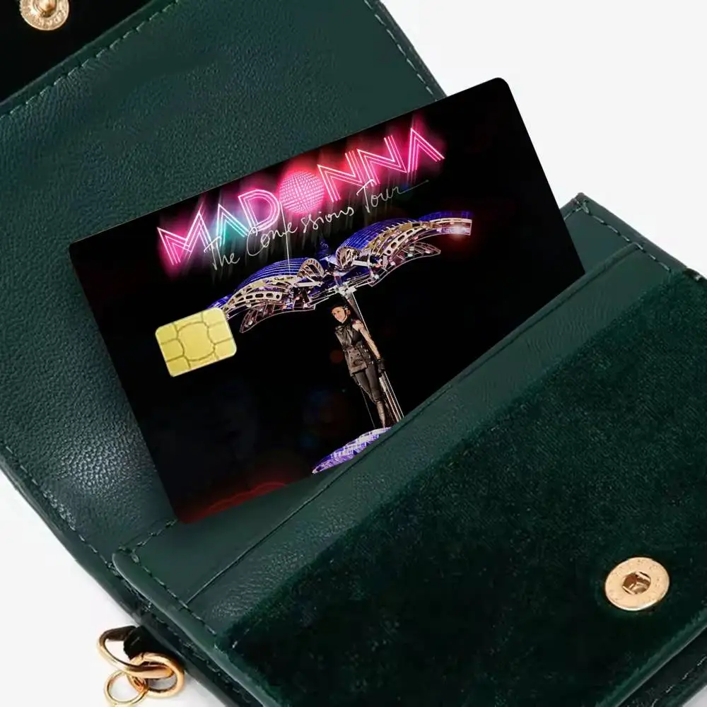 Singer M-madonna confessions 4pcs 1Set Laser Holographic Sticker Skin Cover for Credit Bank Debit Card