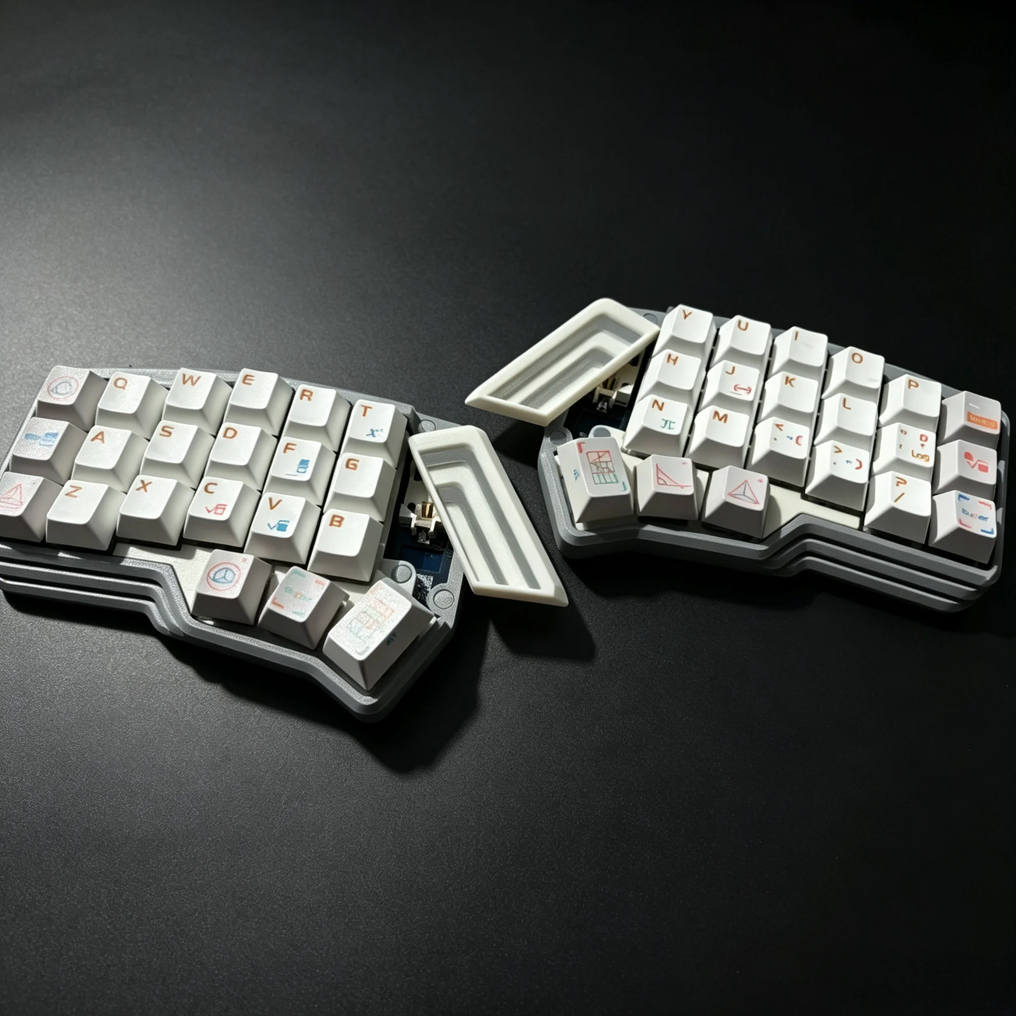 NEW Corne3X6 Split Keyboard Kit with Magnetic Battery Cover Custom Hot Swap FDM 2.4G Wireless Split Keyboard VIAL Ergonomics
