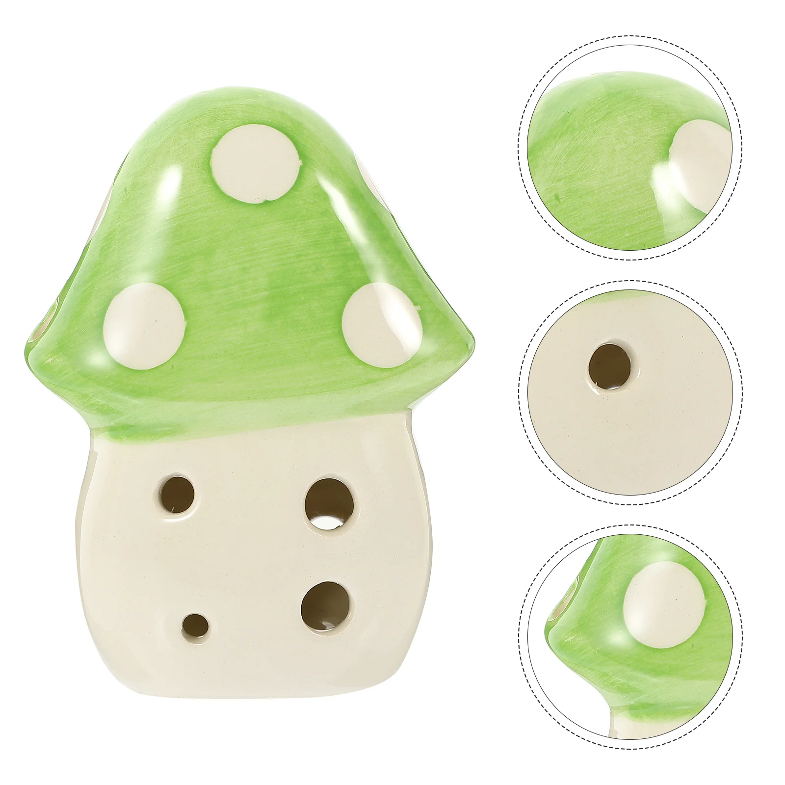 Ocarina Mushroom Practice 6-hole Children Instrument Puzzle Beginner Wind Ceramics Travel