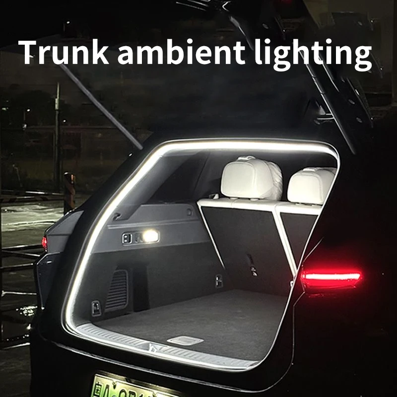 Bande lumineuse LED pour coffre de voiture, étanche, en PVC flexible, bande lumineuse ambiante, marche/arrêt automatique, installation cachée, universelle pour SUV/MPV