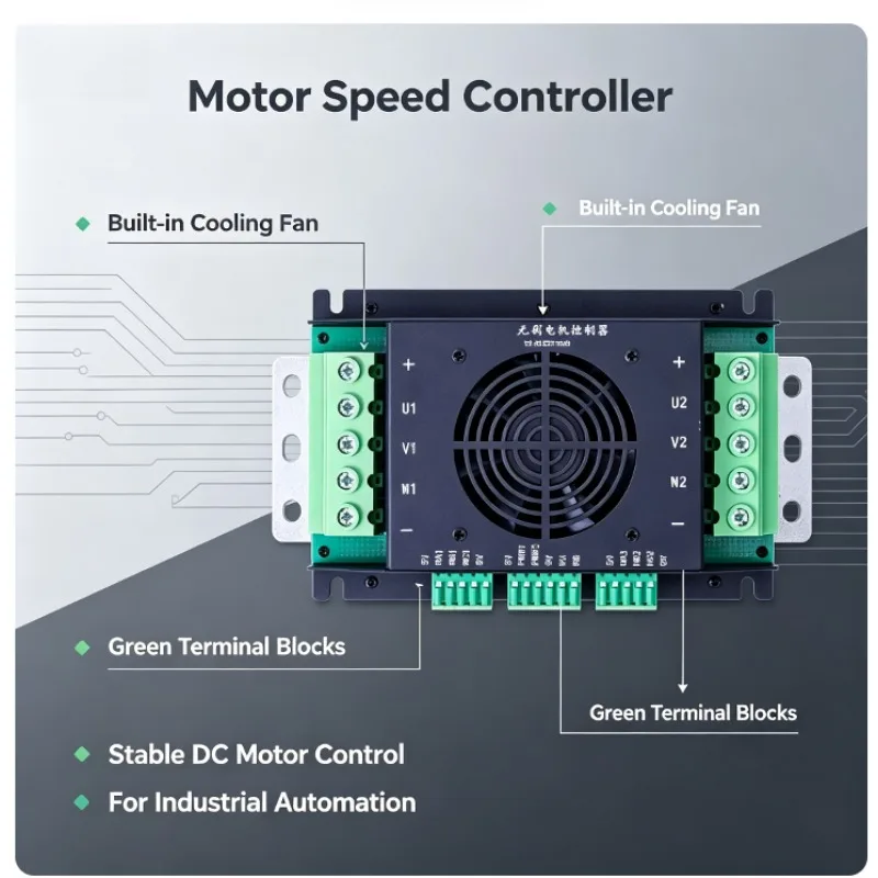 Dual Channel Brushed Brushless Motor Controller 25-2000W For Tracked Vehicle Lawn Mower Robot Remote Control High Quality