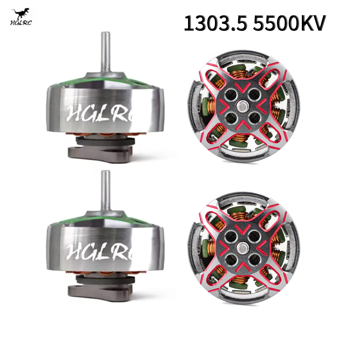 

4 шт. HGLRC SPECTER 1303.5 5500KV бесщеточный двигатель 2-4S подходит для 2-4 дюйма Whoop зубочистка машина FPV запасные части DIY